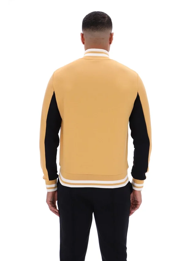 Oak Buff Tie Breaker Funnel Neck Jacket