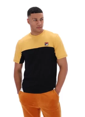 Oak Buff Tiebreaker Colour Block T-Shirt