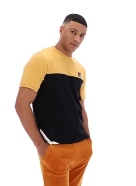 Oak Buff Tiebreaker Colour Block T-Shirt