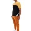 Oak Buff Tiebreaker Colour Block T-Shirt