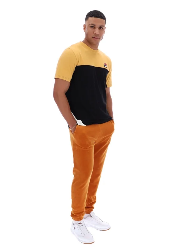 Oak Buff Tiebreaker Colour Block T-Shirt
