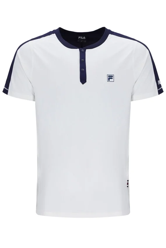 Off White Men’s Henry Neck Tennis T-Shirt