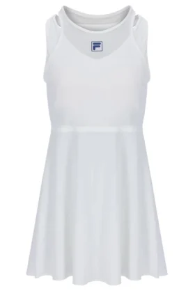Off White Women’s Mesh Jersey Dress with Inner Shorts