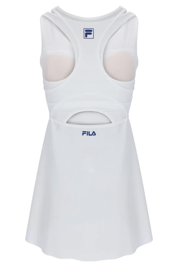 Off White Women’s Mesh Jersey Dress with Inner Shorts