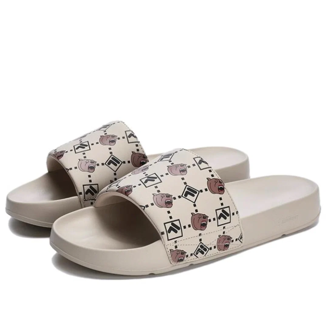 Online Exclusive Drifter Slippers "Beige Black"
