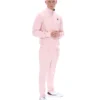 Pale Pink Armando Contrasting Piping Track Top