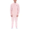 Pale Pink Armando Contrasting Piping Track Top