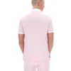 Pale Pink BB1 Classic Vintage Striped Polo