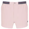 Pale Pink High Tide Terry Pocket Stripe Shorts