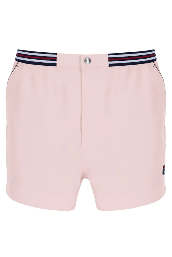 Pale Pink High Tide Terry Pocket Stripe Shorts