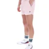 Pale Pink High Tide Terry Pocket Stripe Shorts