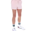 Pale Pink High Tide Terry Pocket Stripe Shorts