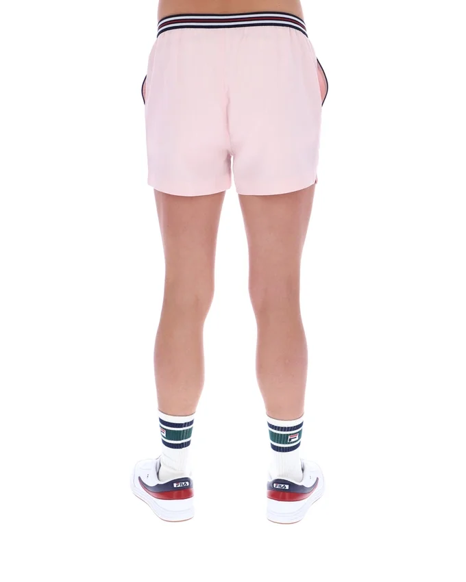 Pale Pink High Tide Terry Pocket Stripe Shorts