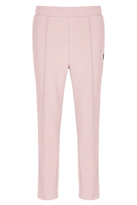 Pale Pink Molveno Pin Tuck Slim Leg Pants