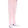 Pale Pink Molveno Pin Tuck Slim Leg Pants