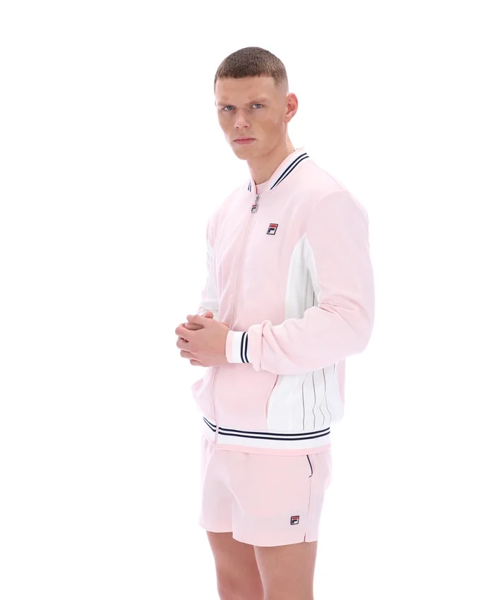 Pale Pink Settanta Baseball Track Top