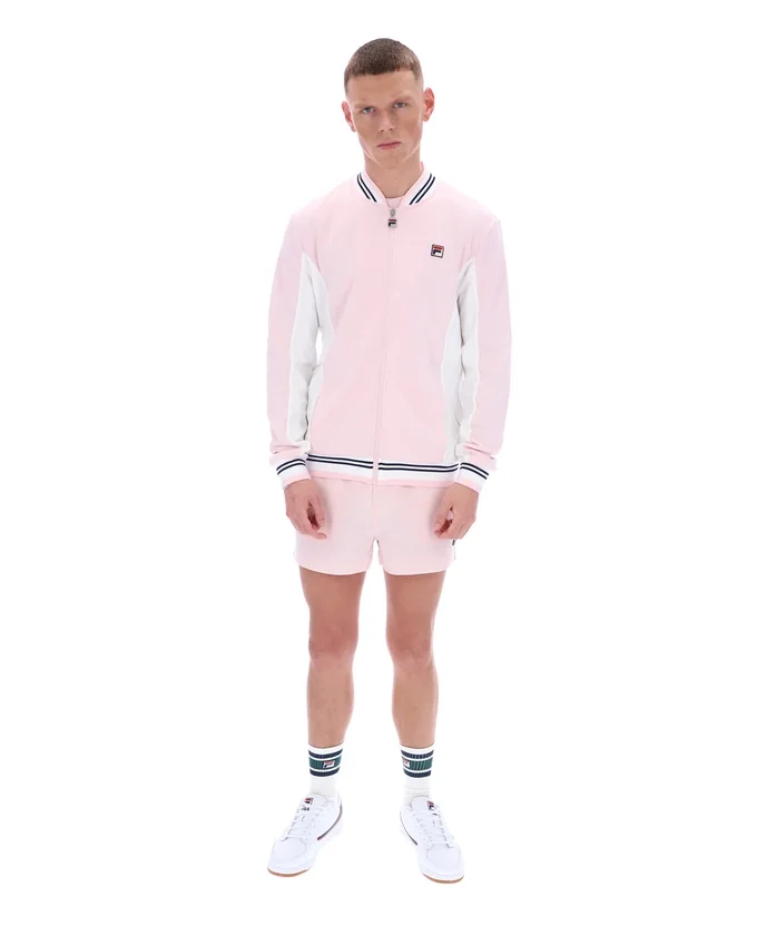 Pale Pink Settanta Baseball Track Top