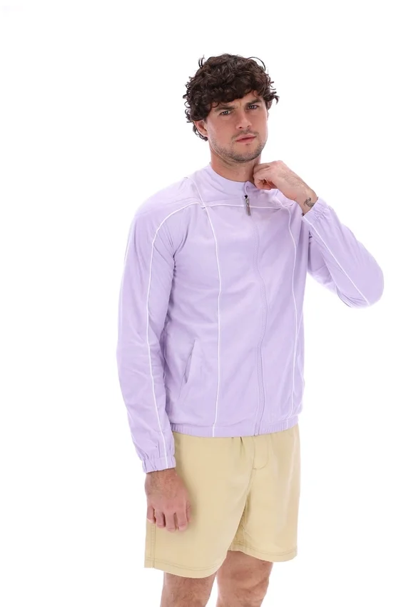 Pastel Lilac Terrinda Iconic Biker Jacket