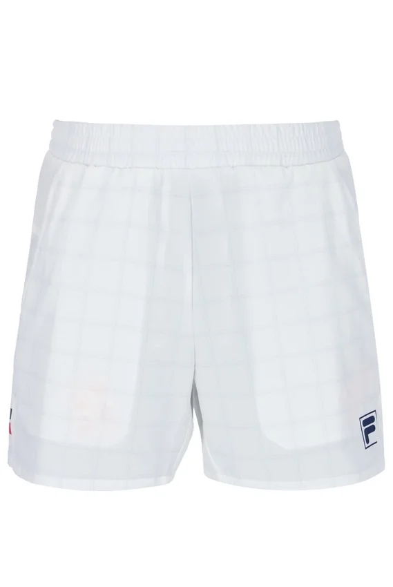 Pattern White Men’s 5" Tennis Shorts