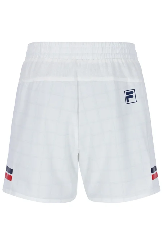 Pattern White Men’s 5" Tennis Shorts