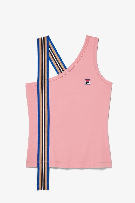 Pink Asymmetrical Tank Top