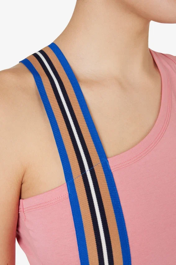 Pink Asymmetrical Tank Top