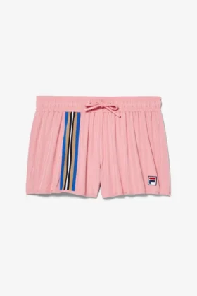 Pink Tape Detail Shorts