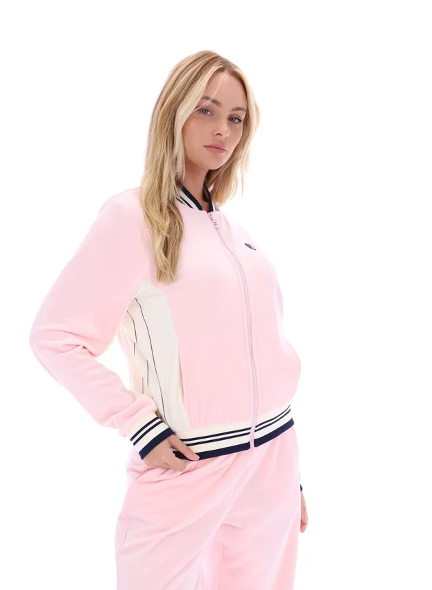Pinkaboo Jenesis Baseball Zip Up Track Top