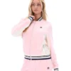 Pinkaboo Jenesis Baseball Zip Up Track Top