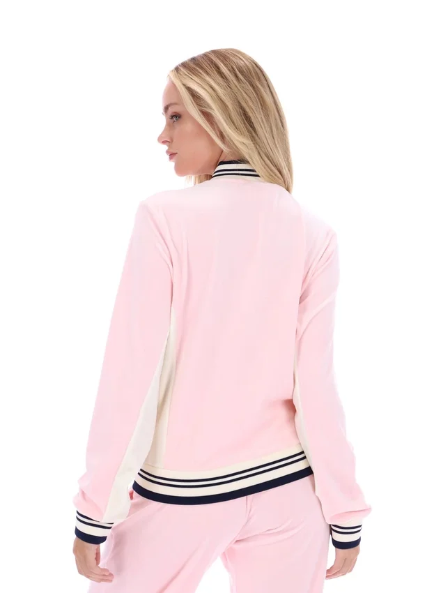 Pinkaboo Jenesis Baseball Zip Up Track Top