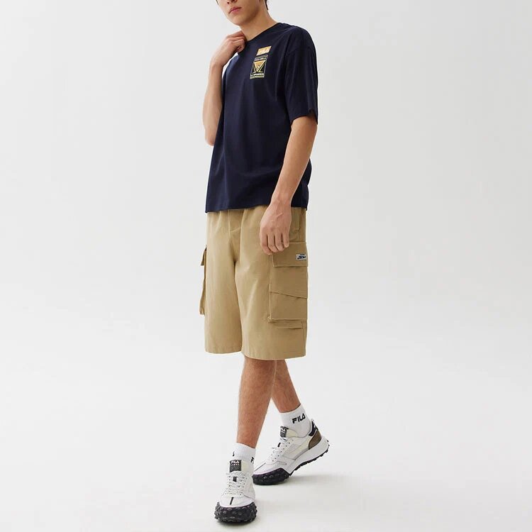 Printing Loose Short Sleeve Blue