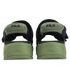Puff Sandals "Black Green"