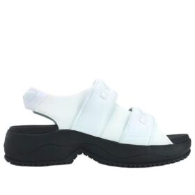 Puff Sandals "White Black"