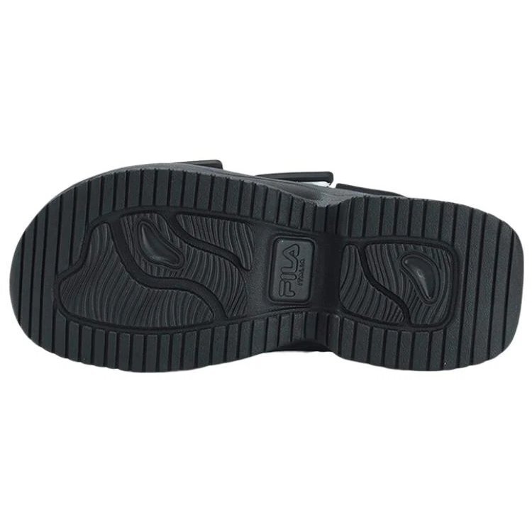 Puff Sandals "White Black"