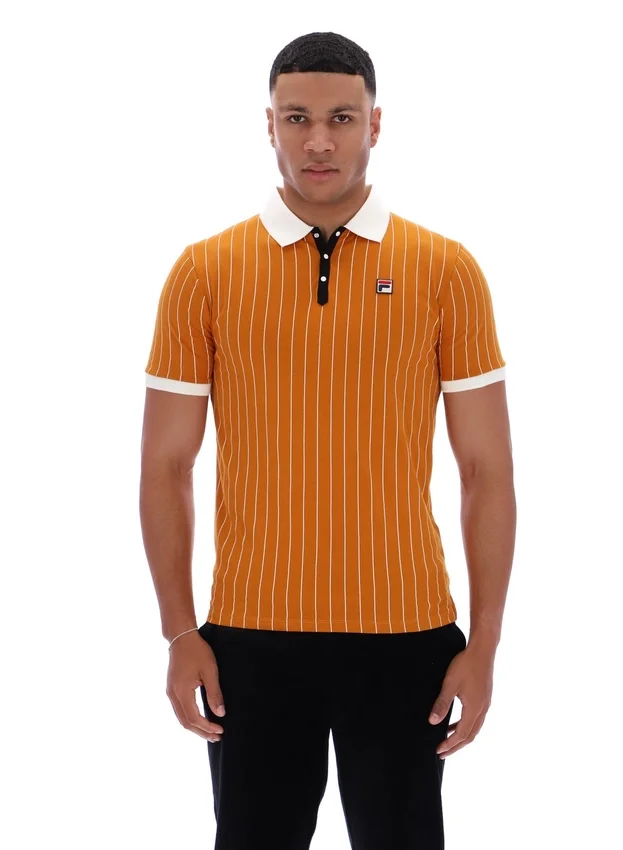Pumpkin Spice BB1 Classic Vintage Striped Polo