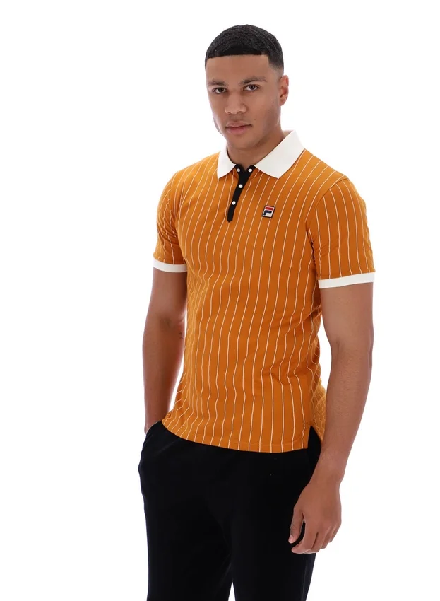 Pumpkin Spice BB1 Classic Vintage Striped Polo