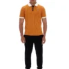 Pumpkin Spice BB1 Classic Vintage Striped Polo