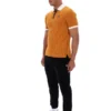 Pumpkin Spice BB1 Classic Vintage Striped Polo