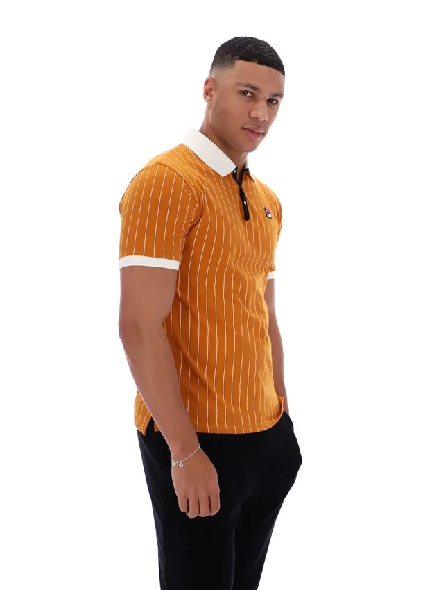 Pumpkin Spice BB1 Classic Vintage Striped Polo