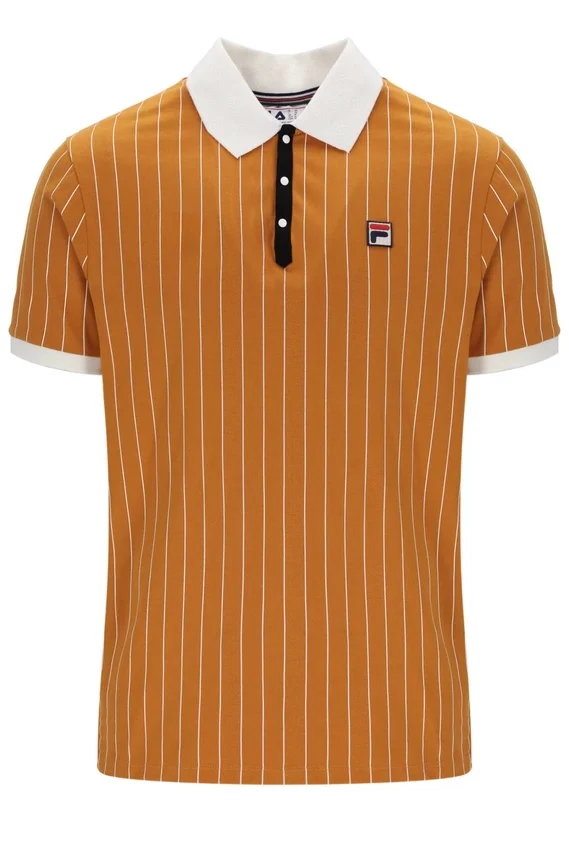 Pumpkin Spice BB1 Classic Vintage Striped Polo