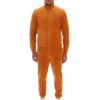 Pumpkin Spice Nero Velour Track Top