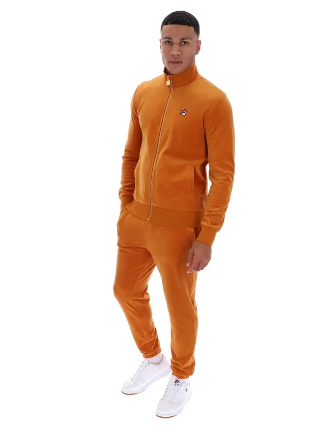 Pumpkin Spice Nero Velour Track Top