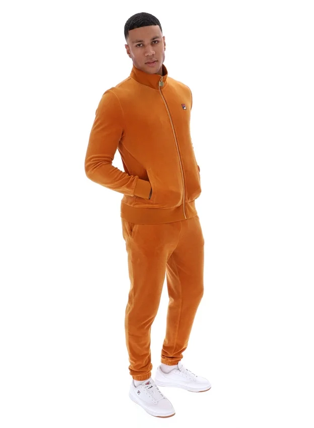 Pumpkin Spice Nero Velour Track Top