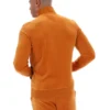 Pumpkin Spice Nero Velour Track Top