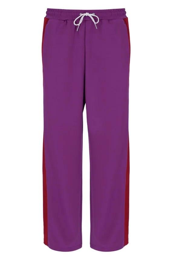 Purple Ventisei Straight Leg Trousers