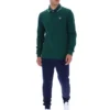 Rain Forest Monte Tipped Collar Long Sleeve Polo