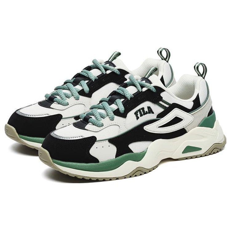 Rayflide Athletic Shoes "Black White Green"