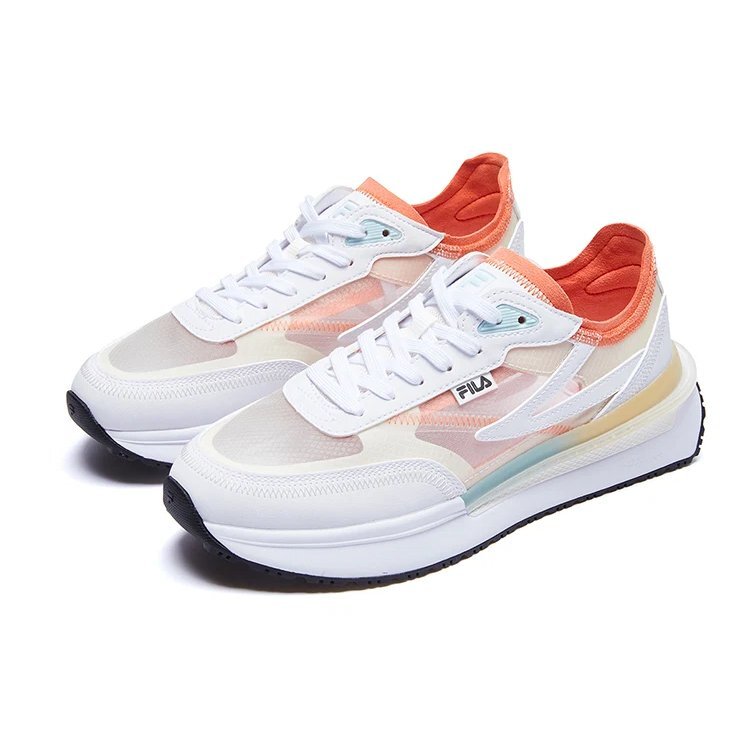 RENNO Classics Sneakers "White Orange"