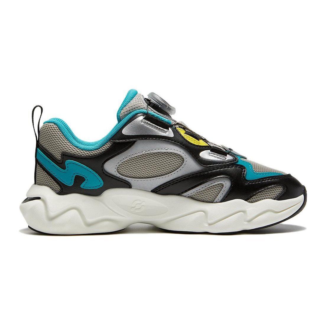 Retro Running Shoes "Grey Black Blue"