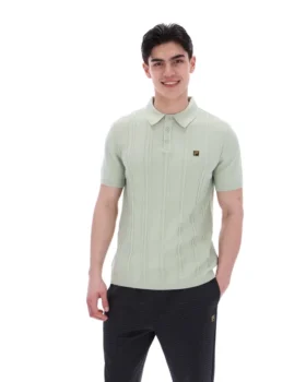 Sea Foam Barns Knitted Polo